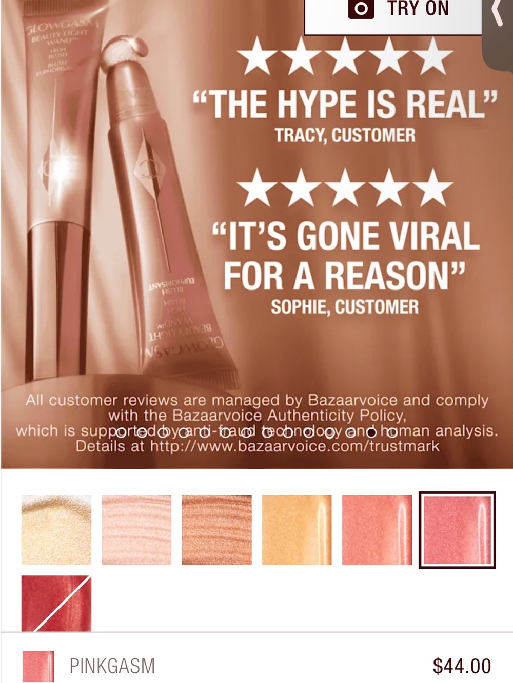 Charlotte Tilbury Glowgasm Beauty Light Wand - Pinkham - Picture 6 of 8